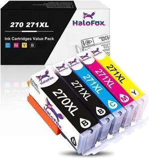 5 Pack PGI-270 XL CLI-271 XL Ink Cartridges for TS6020 MG7720 MG5720