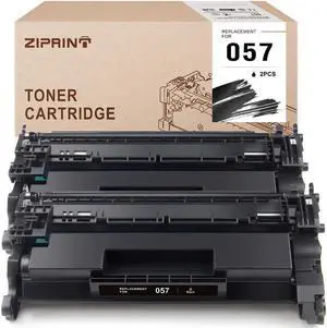 ZIPRINT Compatible Toner Cartridge Replacement for 057 057H CRG-057 for ImageClass LBP226dw LBP227dw LBP228dw MF445dw MF448dw MF449dw (2-Pack, Black)