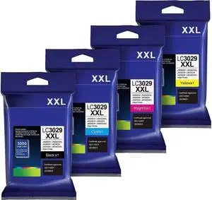 LC3029XXL Ink Cartridges Replacement Compatible for Brother LC3029 LC3029BK LC 3029 for MFC-J5830DW MFC-J5830DWXL MFC-J5930DW MFC-J6535DW MFC-J6535DWXL MFC-J6935DW (Black Cyan Magenta Yellow, 4 Pack)