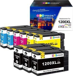 GPC Image Compatible Ink Cartridge Replacement for 1200XL PGI-1200 XL 1200XL to use with MAXIFY MB2720 MB2320 MB2700 MB2120 MB2020 MB2350 Printer Tray (Black, Cyan, Magenta, Yellow)