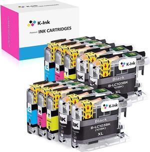 K-Ink Compatible Replacement Ink Cartridges for Brother LC103 XL LC 103XL LC101 LC101XL for MFC-J870DW MFC-J6920DW MFC-J6520DW MFC-J450DW MFC-J470DW MFC-J470DW (10 Pack)