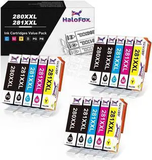 15PK Ink For PGI-280 XXL CLI-281 XXL TS6120 TS6220 TR8520 TS9120 B&C