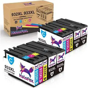 10x Premium 932XL 933XL Ink Cartridge Combo for OfficeJet 7612 6700 7110 6600