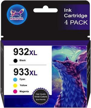 4x 932XL 933XL Ink replacement for 9323 OfficeJet 7510 7600 7612 Printer