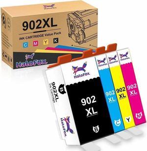 4 Pack 902XL Ink Cartridge for OfficeJet Pro 6951 6958 6960 6970 6975 Printer