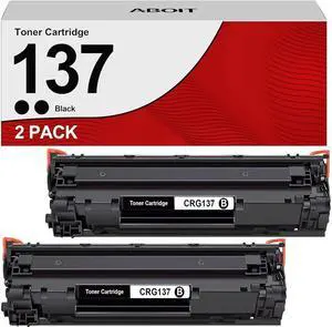 CRG137 137 Black Toner Cartridge, Replacement for Cartridge 137 CRG 137 to use with ImageClass MF232w MF242dw D570 MF236n MF230 MF240 MF247dw MF227dw MF244dw (Black, 2-Pack)