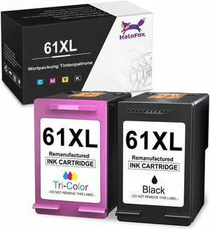 2-pk Hi-Yield 61 Ink for 61XL ENVY 5531 5535 Deskjet 1000 1010 1050 Printer