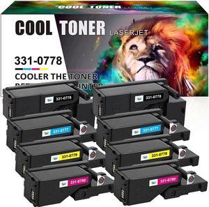 8PK 2*KCMY 1250 Toner Cartridge For Dell Laser 1250C 1355cnw C1760nw C1765nf C1765nfw