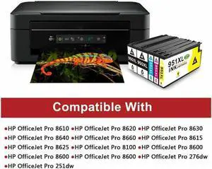 8x 950XL 951XL Ink Cartridge For OfficeJet Pro 8100 8600 8610 8615 8625 8640