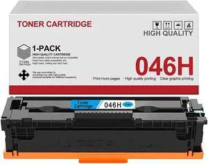 1 Pack Cyan CRG-046H 046H Toner Cartridge Replacement for Color Image Class LBP654Cdw MF735Cdw MF731Cdw MF733Cdw Printer