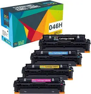 Do it Wiser Compatible Toner Cartridge Replacement for 046H 046 CRG-046H Color ImageCLASS MF733Cdw MF731Cdw MF735Cdw LBP654Cdw MF731 MF733 Printer Ink (Black Cyan Magenta Yellow, 4-Pack)