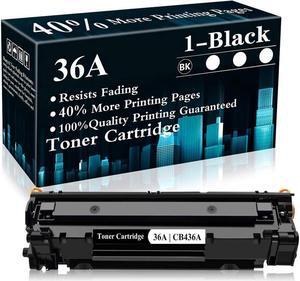 1 Black 36A | CB436A Toner Cartridge Replacement for Laserjet M1522n MFP M1523nf MFP M1120 MFP P1505 P150n Printer,Sold by TopInk