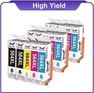 15PK #564XL Ink Set For OfficeJet 4620 4622 Deskjet 3070a 3520 3521 3522 3526