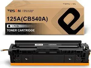 TESEN 125A CB540A Remanufactured Toner Cartridge Replacement for 125A CB540A for Color CM1312 CM1312nfi CP1215 CP1515n CP1518ni Printer Black 1 Pack