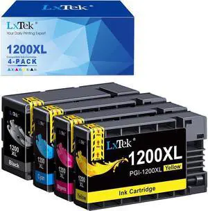 LxTek Compatible Ink Cartridge Replacement for 1200XL PGI-1200 PGI1200XL to use with MAXIFY MB2720 MB2120 MB2320 MB2020 Printer (4 Pack-High Yield)