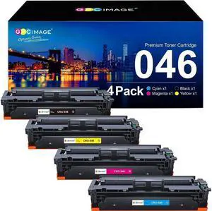GPC Image Compatible Toner Cartridge Replacement  046 046H CRG-046 for Color ImageCLASS MF733Cdw MF731Cdw MF735Cdw LBP654Cdw Printer Tray (Black, Cyan, Magenta, Yellow)