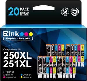 E-Z Ink (TM Compatible Ink Cartridges Replacement for 250 251 XL PGI-250XL CLI-251XL to use with MX922 MX920 MG5520 MG7520 IX6820 IP8720 MG6620 MG6320 MG7120 (20 Pack)