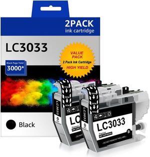 2PK LC3033 Black Ink compatible for Brother LC3033 XXL MFC-J805DW MFC-J995DWXL