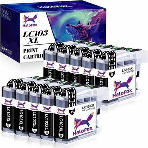 10 Pk LC103 Compatible Black Ink Cartridge For Brother MFC-J4510DW MFC-J4710DW