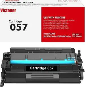 057 057H CRG-057 Black Toner Cartridge 3009C001 1-Pack Replacement for 057 Toner Cartridge for imageCLASS MF445dw MF448dw MF449dw LBP226dw LBP227dw MF440 MF445 LBP220 Series Printer Ink
