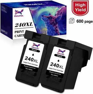 2pk Cartridge Black PG 240XL MG MX Series For MG3520 MG3522 MG3600 MG3620