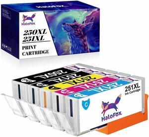 5x New Ink &Chip PGI-250XL CLI-251XL Set Fits MG6420 MG5620 iP7250