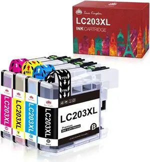 4pk LC203XL LC-203XL Ink Set For Brother LC201 MFC-J460dw MFC-J480dw MFC-J485dw