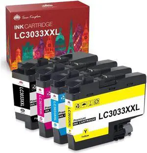 4 Pack LC3033 XXL Ink Cartridge for Brother LC3033 MFC-J995DW MFC-J805DW SET