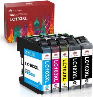 5 LC103 XL LC103BK Black & Color Printer HY Ink Cartridge for Brother MFC-J870DW
