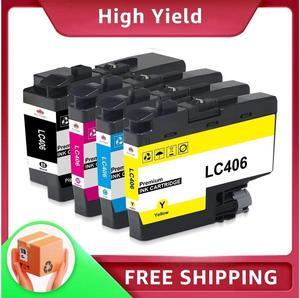 4PK LC406 Ink Cartridges for Brother MFC-J4335DW MFC-J5955DW MFC-J6555DW J6955DW