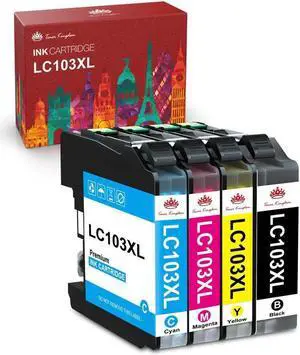 4x LC103XL Ink Cartridges For Brother LC-103 MFC-J470DW J475DW J870DW DCP-J152W
