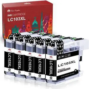 5x LC103 XL Ink Cartridge For Brother MFC-J475DW MFC-J870DW MFC-J4410DW Printer