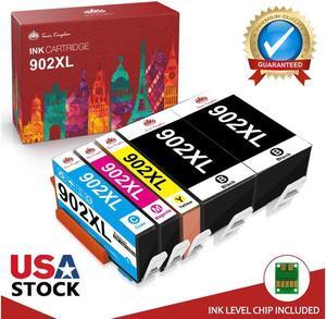 5 Pack 902 XL Ink Cartridges for Officejet Pro 6978 6968 6962 6974 6960 6958