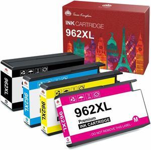 962XL Ink Cartridges for Officejet Pro printer 4 pk 9010 9015 9018 9020 9025