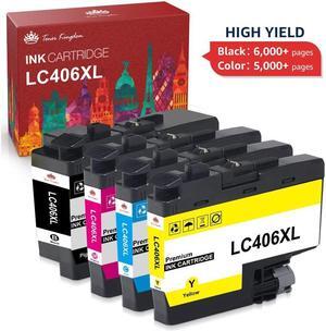 4 Pack Compatible LC 406 XL LC-406XL Extra Capacity Ink Cartridge for Brother