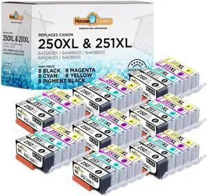 Zell 40 Pgi250Xl Cli251Xl Ink Cartridges For Mg5420 Mg5422 Mg5520 Mg5522