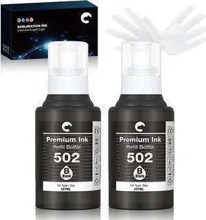 Hiipoo Compatible Refill Ink Bottles Replacement for 502 T502 Ink (Not for Sublimation)