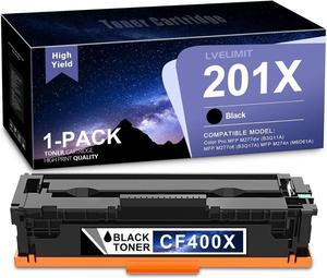 LVE 201X Black Toner Cartridge 1-Pack Compatible Replacement for 201X CF400X Toner Works with Color Pro M252n M252dw MFP M274n M277n M277dw M277c6 Printer 201X Toner Cartridge