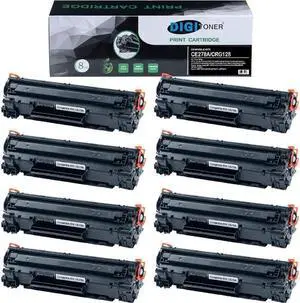 DIGITONER Compatible CE278A CRG128 CRG126 Toner Cartridge \u2013 CE278A CRG128 CRG126 High Yield Toner Cartridge Replacement for Laser Printer \u2013 Black [8 Pack]