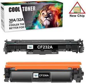 1x CF230A Toner CF232A 1x Drum for LaserJet Pro M203dw M203dn M227fdn