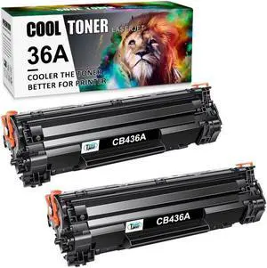 2PK CB436A Toner Compatible With 36A LaserJet P1505 P1505n M1522n M1522nf