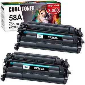 2PK CF258A Toner Cartridge For 58A LaserJet Pro M404n M404dn M428fdw