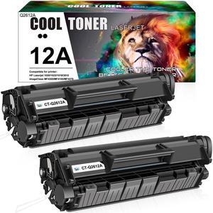 2 Pack Q2612A Toner Cartridge Compatible with 12A Laserjet 1020 1010 1012 1018 1022
