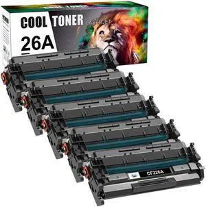 5PK Toner Compatible With CF226A 26A LaserJet Pro MFP M426dw M426fdn M402dw