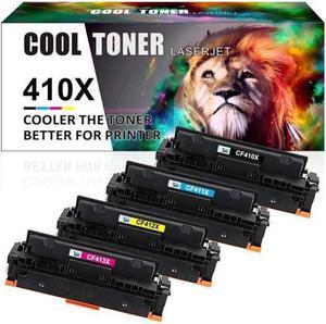 4PK KCMY Toner Compatible with 410X CF410X LaserJet Pro MFP M477fnw M477fdw M452dn