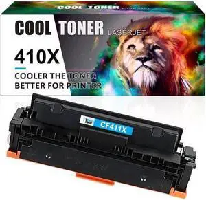 1PK Cyan Toner Compatible with 410X CF410X LaserJet Pro MFP M477fnw M477fdw M452dn
