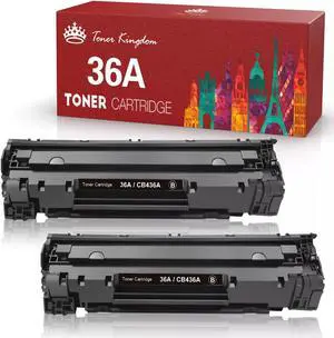 2 Pack CB436A 36A Toner for LaserJet P1505 P1505n M1522n M1522nf P1505 Black