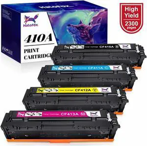 4pk Toner for CF410A High Yield M477 CF410A M452DN M452DW M477FDW M477FNW