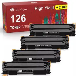 4 PK Black Toner Cartridges CRG-126 For 126 Imageclass LBP6230dw LBP6230dn