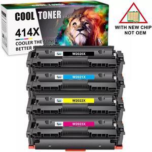 4PK 414X W2020X Toner With Chip For Laserjet Pro MFP M479fdw M479fdn M454dn